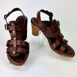 AGL Brown Leather Sandals